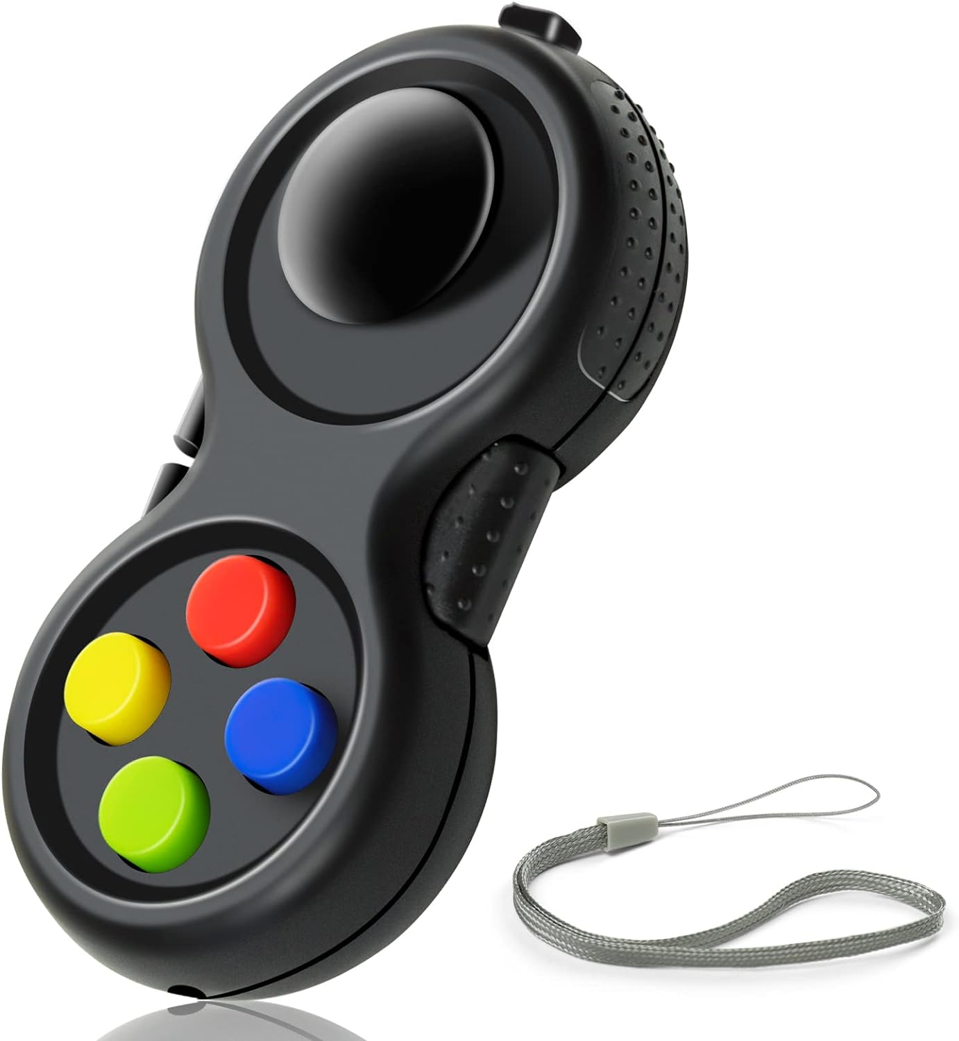 YANHAI Original Fidget Toy Game, Rubberized Classical Controller Fidget Concentration Toy with 8-Fidget Functions and Lanyard - Excellent for Relieving Stress and Anxiety,The Most Ergonomic,Buy now and enjoy.